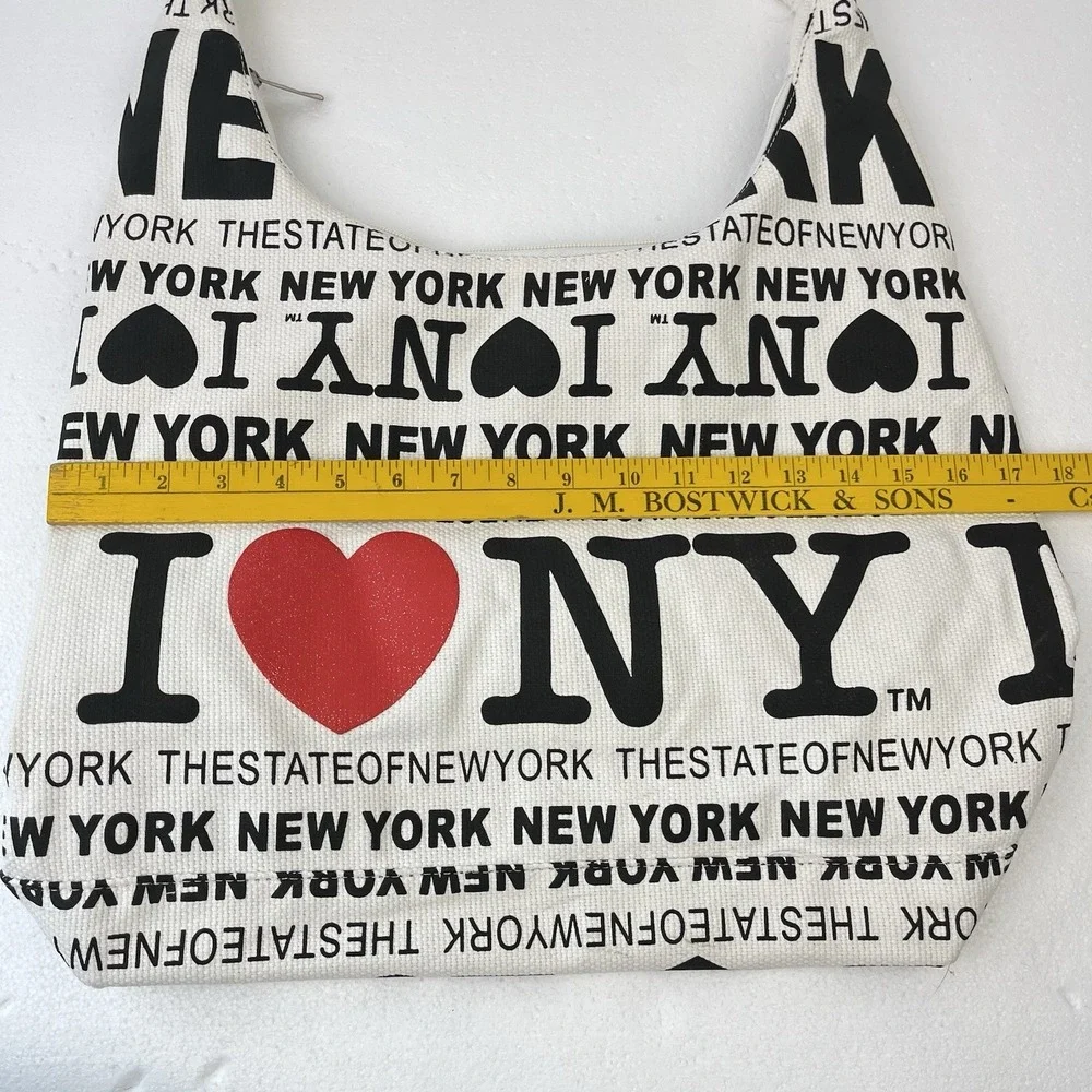Robin Ruth New York City Shoulder Bag Purse Tote Black Glitter Red‎ Heart Zipper